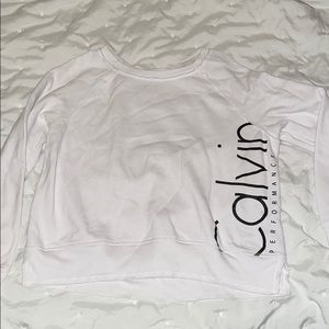 White Calvin Klein performance long sleeve